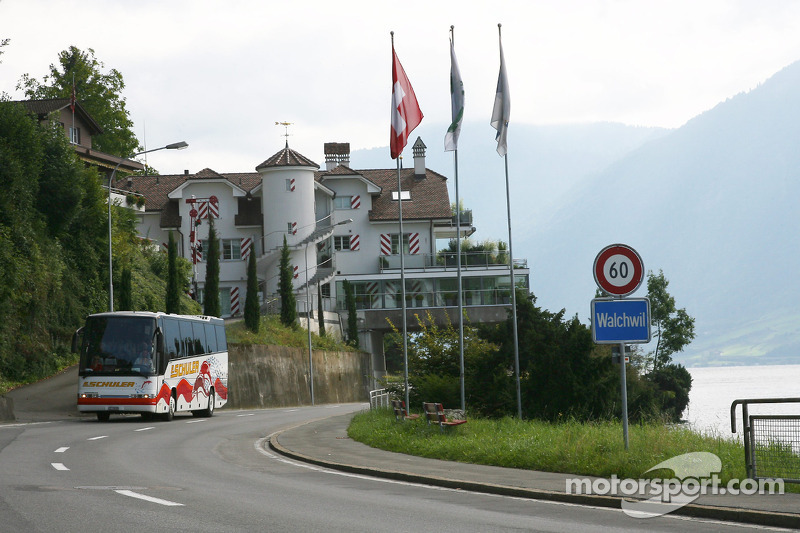 Sebastian Vettel's home town visit in Walchwil, Switzerland