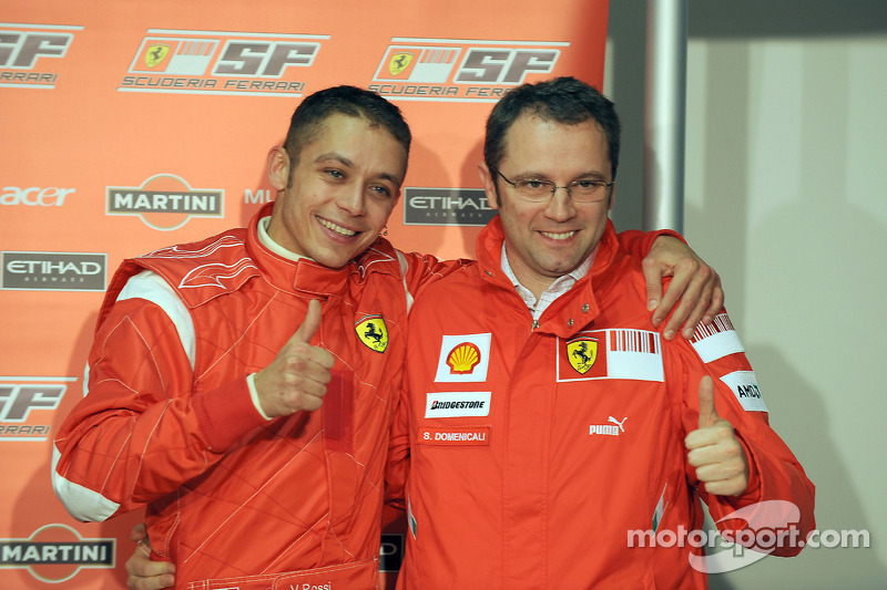 Valentino Rossi and Stefano Domenicali