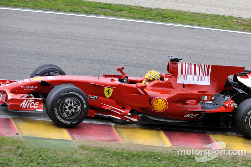 Valentino Rossi tes Ferrari F2008