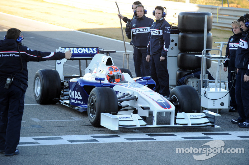 Robert Kubica, BMW Sauber F1 Team first installation lap