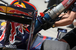 Mark Webber, Red Bull Racing, práctica de carga de combustible