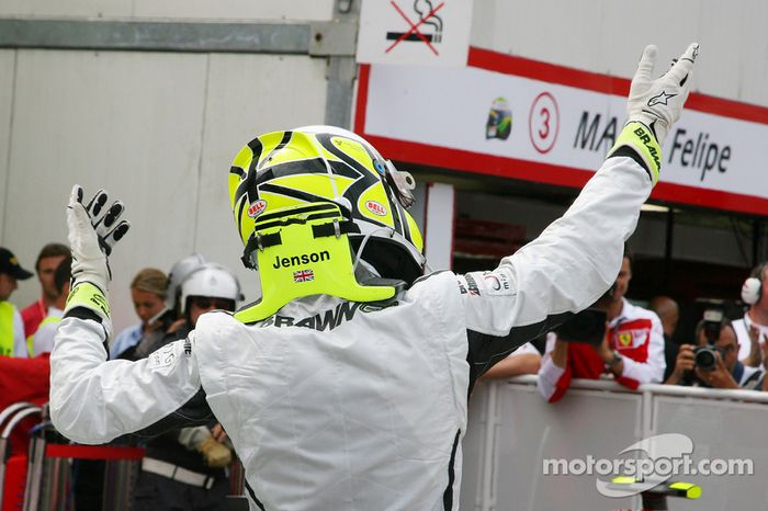 Ganador de la Pole Position Jenson Button, Brawn GP