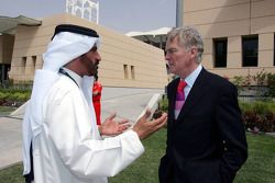 FIA’s Vice-President for sport and 14-time Middle East Rally Champion Mohamed Ben Sulayem with the president of the FIA Max Mosley