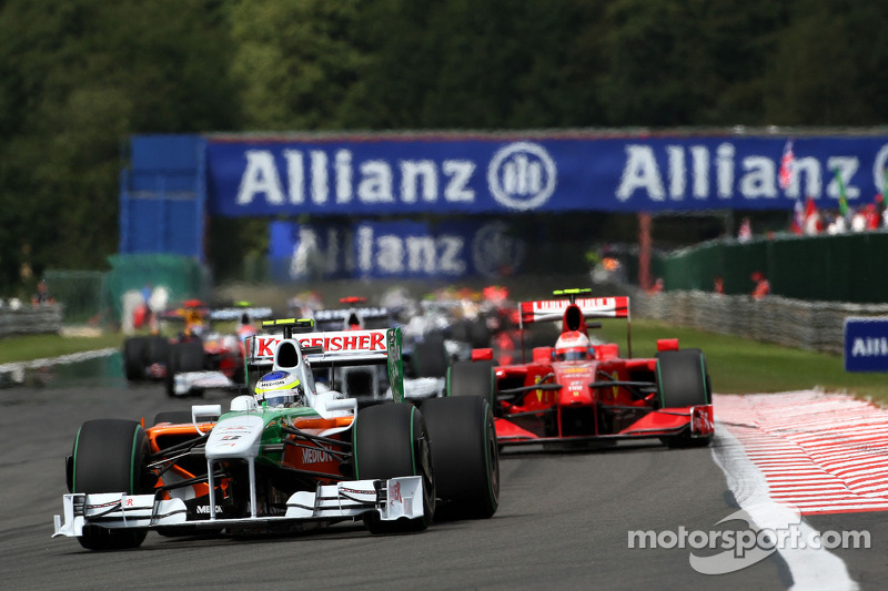 Giancarlo Fisichella, Force India F1 Team, Kimi Raikkonen, Scuderia Ferrari