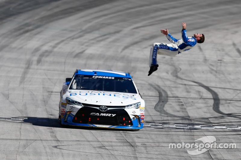 1. Carl Edwards, Joe Gibbs Racing Toyota race winner