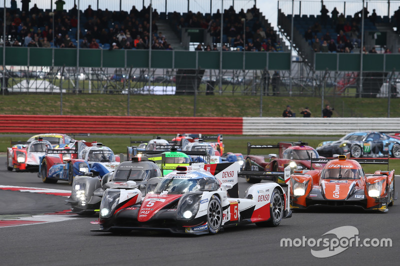 Anthony Davidson, Sebastien Buemi, Kazuki Nakajima, #05 Toyota Gazoo Racing Toyota TS050 Hybrid