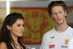 Romain Grosjean, Renault F1 Team ve kız arkadaşı, Marion Jolles