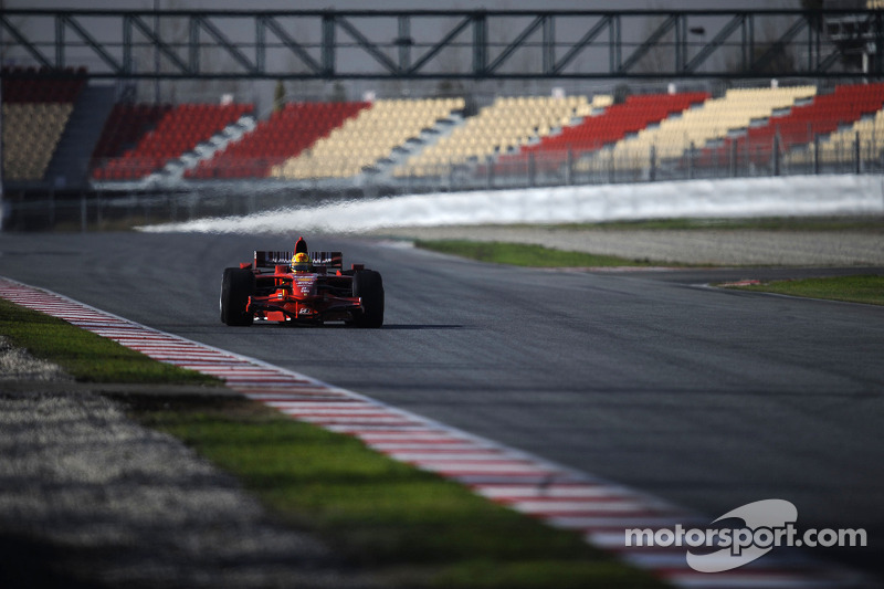 Valentino Rossi tes Ferrari F2008