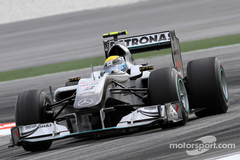 2010: Primeiro pódio da Mercedes