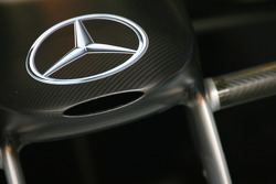 Mercedes logo and nose cone
