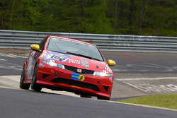 #163 Rikli Motorsport Honda Civic Type-R: Benjamin Leuenberger, Christoph Lotscher, Peter Rikli