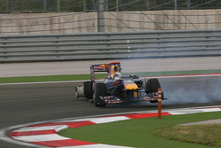 Mark Webber, Red Bull Racing et Sebastian Vettel, Red Bull Racing crash